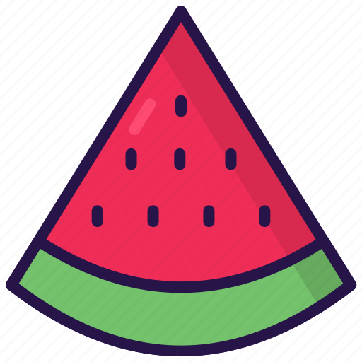 Food, fresh, fruit, slice, summer, watermelon icon - Download on Iconfinder