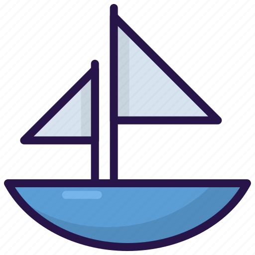 Boat, sailboat, ship, travel, vehicle, yacht icon - Download on Iconfinder