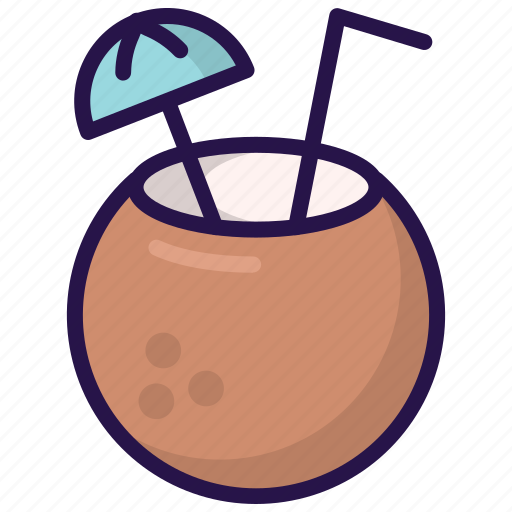 Beach, coconut, coconut ice, drink, fresh, ice icon - Download on Iconfinder