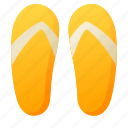 slippers, sandal, shoe, beach 