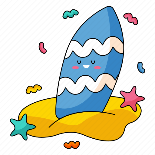 Surfboard, summer, travel, sea, surfer, vacation, beach icon - Download on Iconfinder