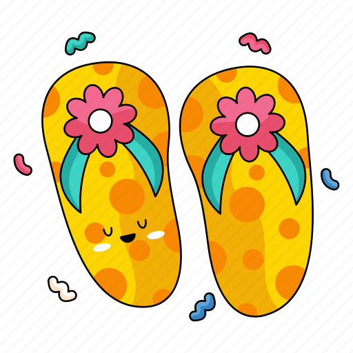 Flip flop, summer, beach, sandal, footwear, slipper, vacation icon - Download on Iconfinder