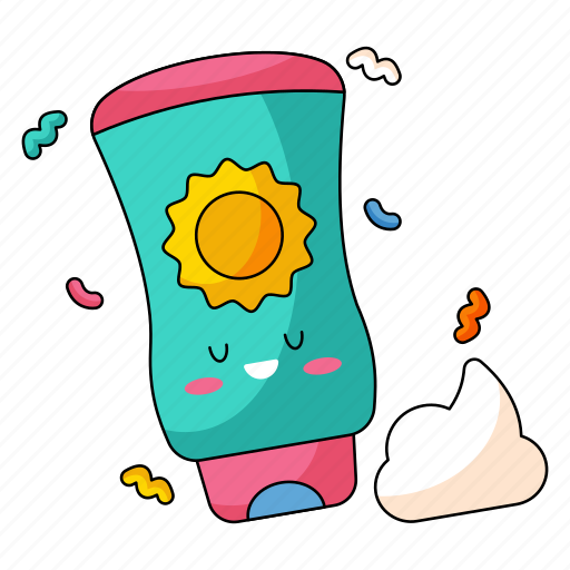 Sun cream, lotion, sunscreen, hot, holiday, summer, beach icon - Download on Iconfinder