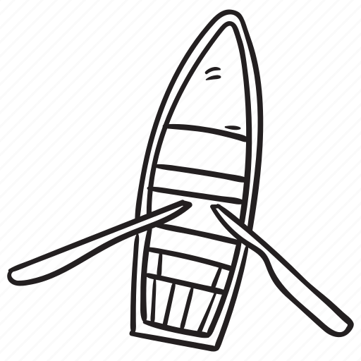Boat, oar, paddle, river, summer, travel, vacation icon - Download on Iconfinder