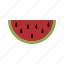 watermelon, fruit, slice, summer 