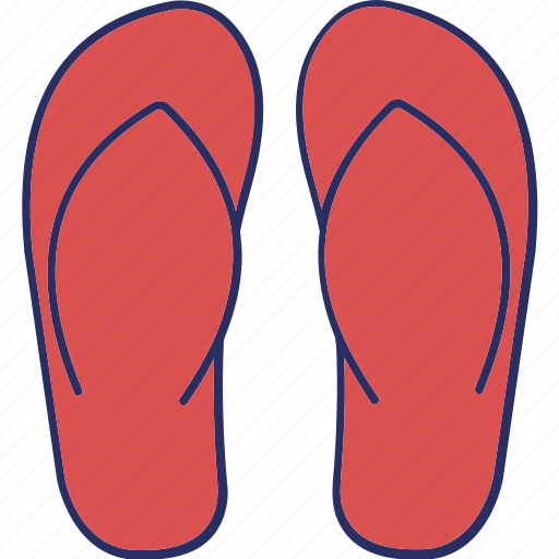 Slipper, footwear, flipflop, beachwear icon - Download on Iconfinder