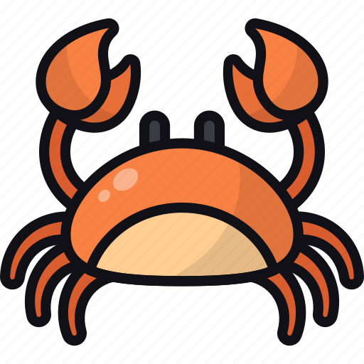 Crab, animal, crustacean, seafood, sea life icon - Download on Iconfinder