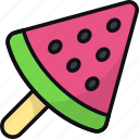 watermelon, ice cream, popsicle, food, dessert