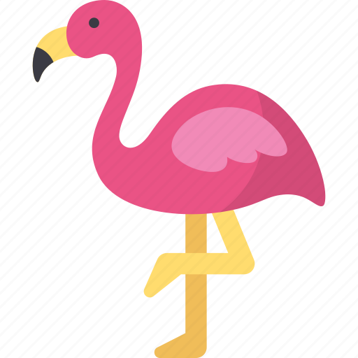 Flamingo, bird, fauna, zoo, animal icon - Download on Iconfinder