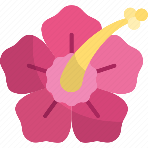 Hibiscus, flower, tropical, floral, nature icon - Download on Iconfinder