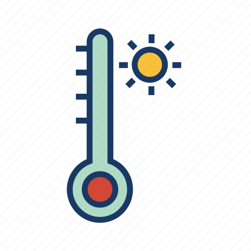 Forecast, heat, high degree, hot, hot temperature, temperature, thermometer icon - Download on Iconfinder