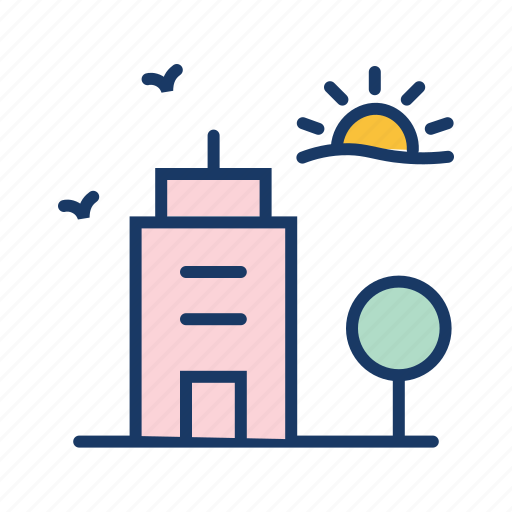 Building, city, daytime, summer, sunny day, town icon - Download on Iconfinder