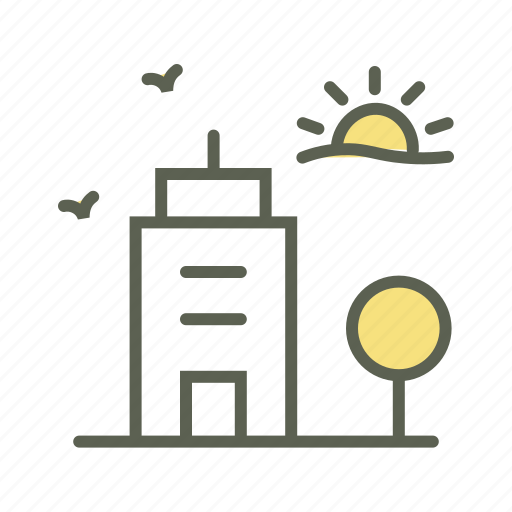 Building, city, daytime, summer, sunny day, town icon - Download on Iconfinder