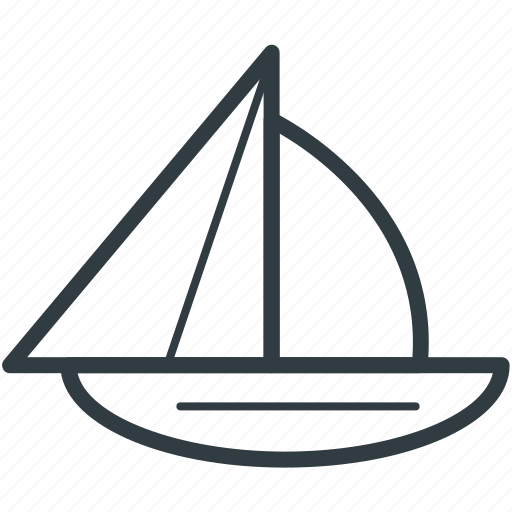 Boat, sailboat, sailing vessel, ship, yacht icon - Download on Iconfinder