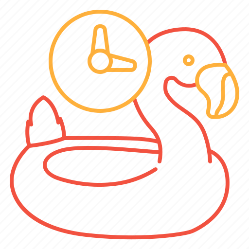 Tire, swim, pool, cute, floating, flamingo, swimming tire icon - Download on Iconfinder