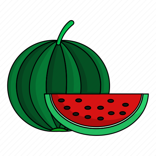 Eat, fruit, green, red, summer, vitamin, watermelon icon - Download on Iconfinder