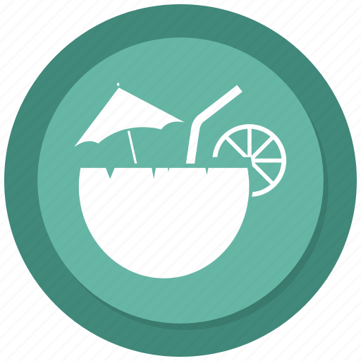 Coconut, coconut water, drink, food, fruit, lemon icon - Download on Iconfinder