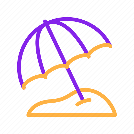 Beach, duotone, sand, summer, summertime, umbrella icon - Download on Iconfinder