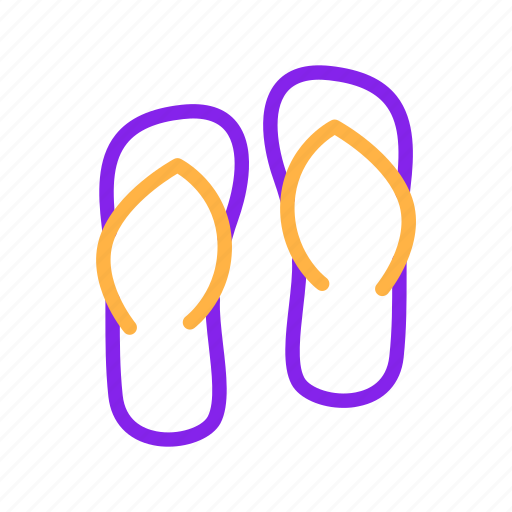 Duotone, flip, flop, foot, sendals, summer, summertime icon - Download on Iconfinder