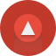 arrow, arrows, red, up, upload, upload icon 