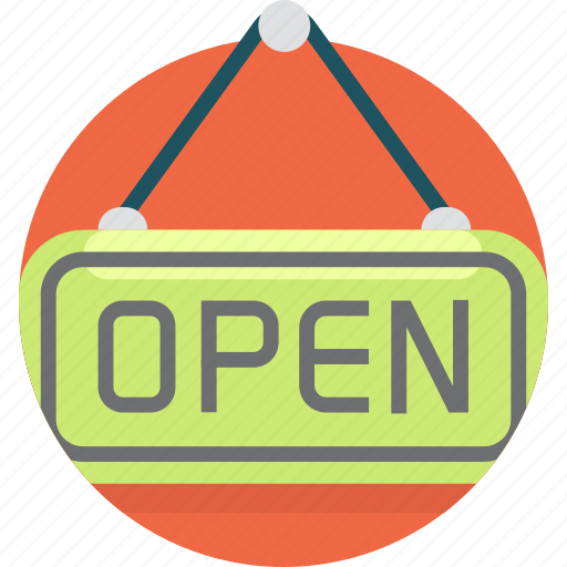 Open, sign, door, entrance, direction icon - Download on Iconfinder