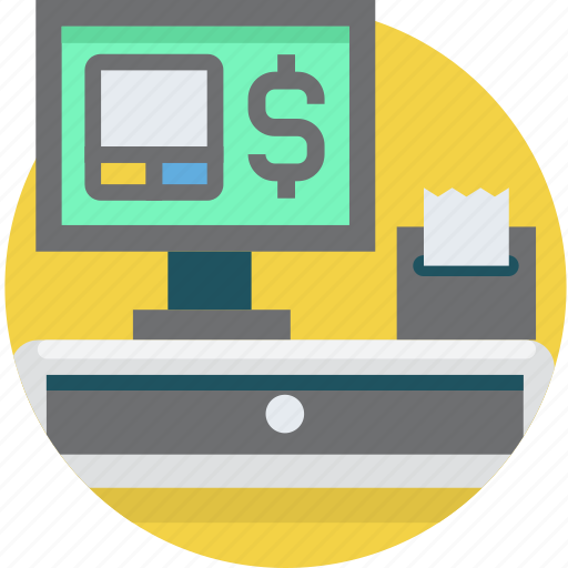 Cashier machine, payment, dollar, cash, money, bill, machine icon - Download on Iconfinder