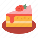 cake, dessert, food, piece, sweet