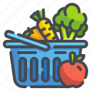 cart, food, fruits, healthy, supermarket, vegan, vegetables