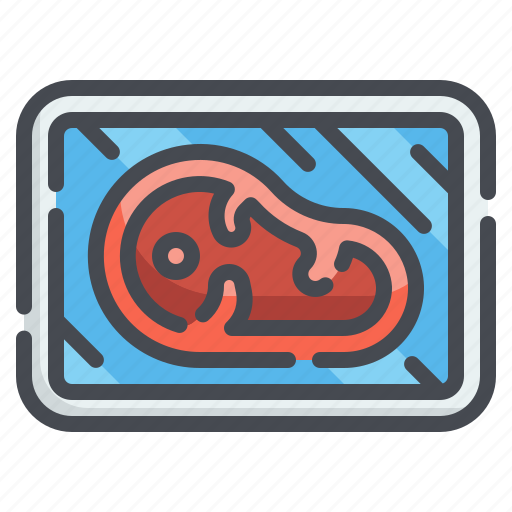 Beef, butcher, food, meat, packaging, pork, steak icon - Download on Iconfinder