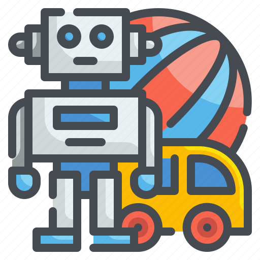 Baby, ball, car, children, kid, robot, toys icon - Download on Iconfinder