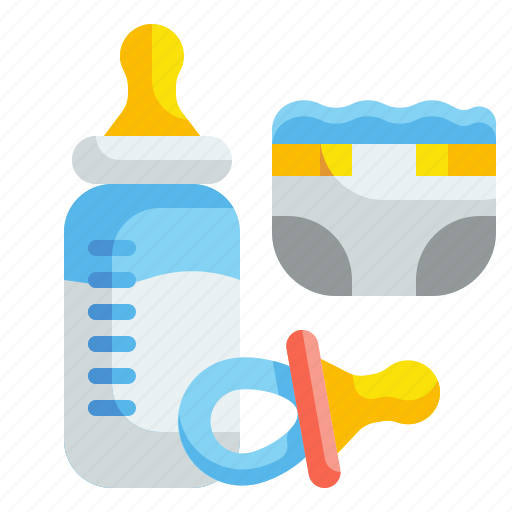 Baby, bottle, diaper, kid, milk, product, supermarket icon - Download on Iconfinder