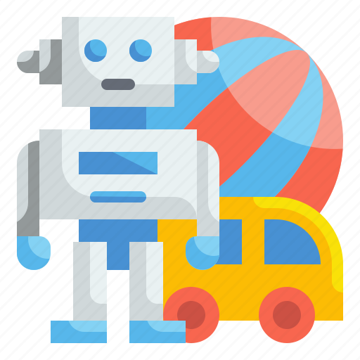 Baby, ball, car, children, kid, robot, toys icon - Download on Iconfinder