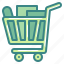 cart, mall, product, shopping, store, supermarket, trolley 