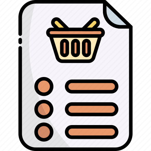 List, checklist, document, paper, task, shopping list, shopping icon - Download on Iconfinder