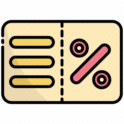 Coupon, discount, voucher, sale, shopping, offer, shop icon - Download on Iconfinder