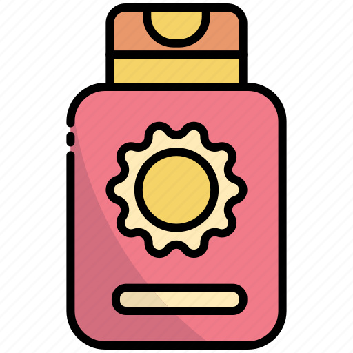Sunscreen, sunblock, lotion, cream, sun, sunblock cream, sunscreen lotion icon - Download on Iconfinder