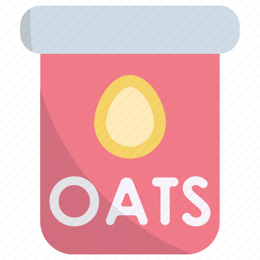 Oats, food, healthy, breakfast, wheat, vegan, dish icon - Download on Iconfinder