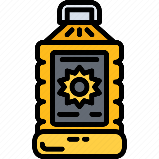 Sunflower, oil, bottle, food, shop, supermarket icon - Download on Iconfinder