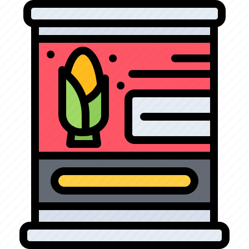Corn, can, food, shop, supermarket icon - Download on Iconfinder