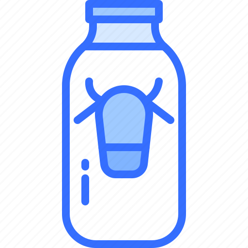 Milk, cow, bottle, food, shop, supermarket icon - Download on Iconfinder