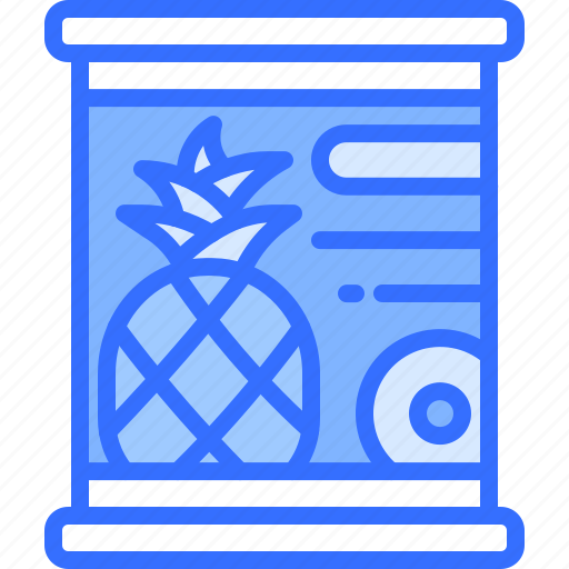 Pineapple, can, food, shop, supermarket icon - Download on Iconfinder