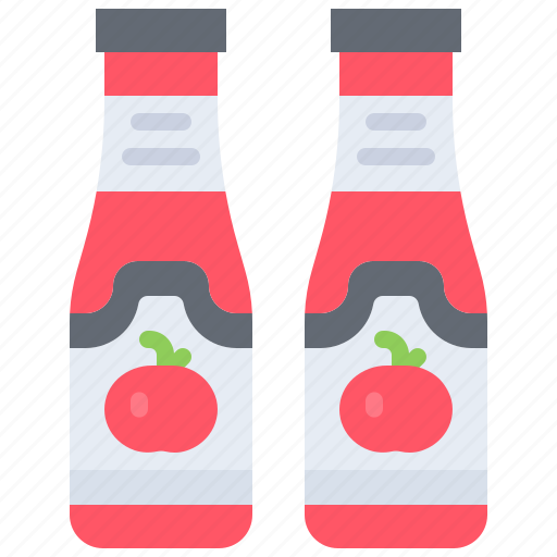 Bottle, ketchup, tomato, food, shop, supermarket icon - Download on Iconfinder