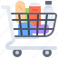 cart, bread, milk, purchase, food, shop, supermarket 