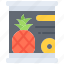 pineapple, can, food, shop, supermarket 