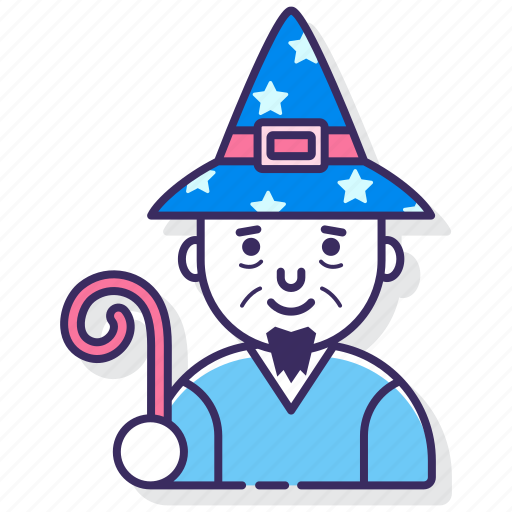 Hat, magic, supernatural, wand, wizard icon - Download on Iconfinder