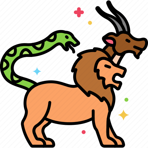 Chimera, goat, lion, snake icon - Download on Iconfinder