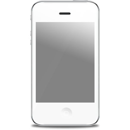 Apple, iphone, front, white icon - Free download