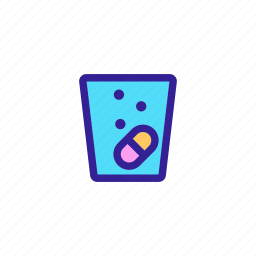 Contour, drug, medicine, pill, soluble, supplements, tablet icon - Download on Iconfinder
