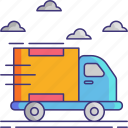 delivery, truck, cargo, transportation