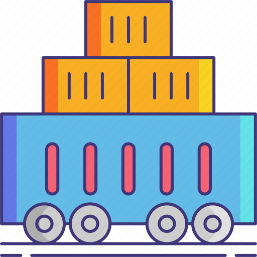 Freight, train, cargo, shipping icon - Download on Iconfinder